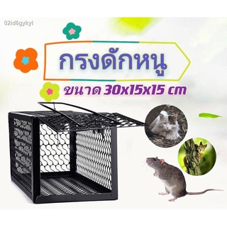 🐀🐭กรงดักหนู 🐭 2สี ที่ดักหนู 🐱กรงดักแมว🐱 Mouse cage แข็งแรง กับดักกระรอก กระแต กรงดักหนูนาCOD มีบริการเก็บเงินปลายทา