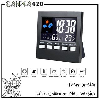 ที่วัดอุณหภูมิ calendar thermometer hygrometer ไฮโกรมิเตอร์ color screen รุ่นใหม่ สวยดูดีและใช้ดี แทน htc 1