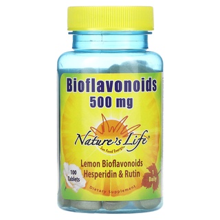 Natures Life, Bioflavonoids, 500 mg, 100 Tablets ช่วยเสริมการทำงานกันกับวิตามินซี เพิ่มความแข็งแรงให้ผนังเส้นเลือดฝอย