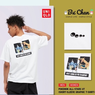 [S-5XL] UNIQLO เสื้อยืด พิมพ์ลาย Pokemon All Stars x Gyarados Charizard UT สําหรับผู้ชาย และผู้หญิง