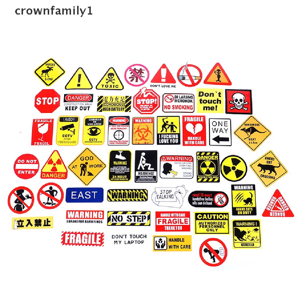 crownfamily1-สติกเกอร์เตือน-เพื่อความปลอดภัย-50-ชิ้น