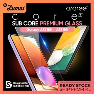 Araree ฟิล์มกระจกนิรภัยกันรอยหน้าจอ แบบเต็มจอ สําหรับ Samsung Galaxy A23 A33 5G A53 5G