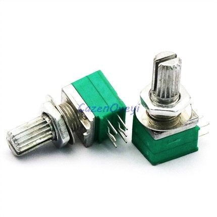 VR Variable Resistors Dual Turn Rotary Carbon Film Taper Potentiometer ...