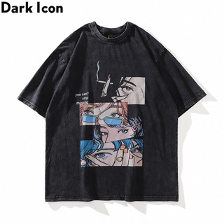 【🔥🔥】เสื้อยืด ผ้าฝ้าย พิมพ์ลาย Dark Icon No Hand Feeling สไตล์ฮิปฮอป สตรีท เหมาะกับฤดูร้อน สําหรับผู้ชาย 2022