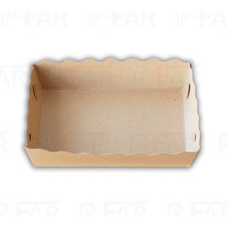 (1,000 ใบ) ถาดขนมปังแบนกลาง ขนาด 4"x 6" เคลือบ PE TC039/L_INH107