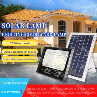 ไฟโซล่าเซล Solar lights LED  120W ไฟสปอตไลท์ กันน้ำ ไฟ Solar Cell ใช้พลังงานแสงอาทิตย์ โซลาเซลล