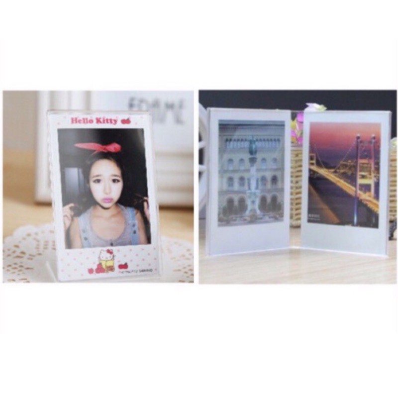 ราคาและรีวิวกรอบรูปแบบใส อะคริลิค instax mini polaroid 2x3" โพลารอยด์