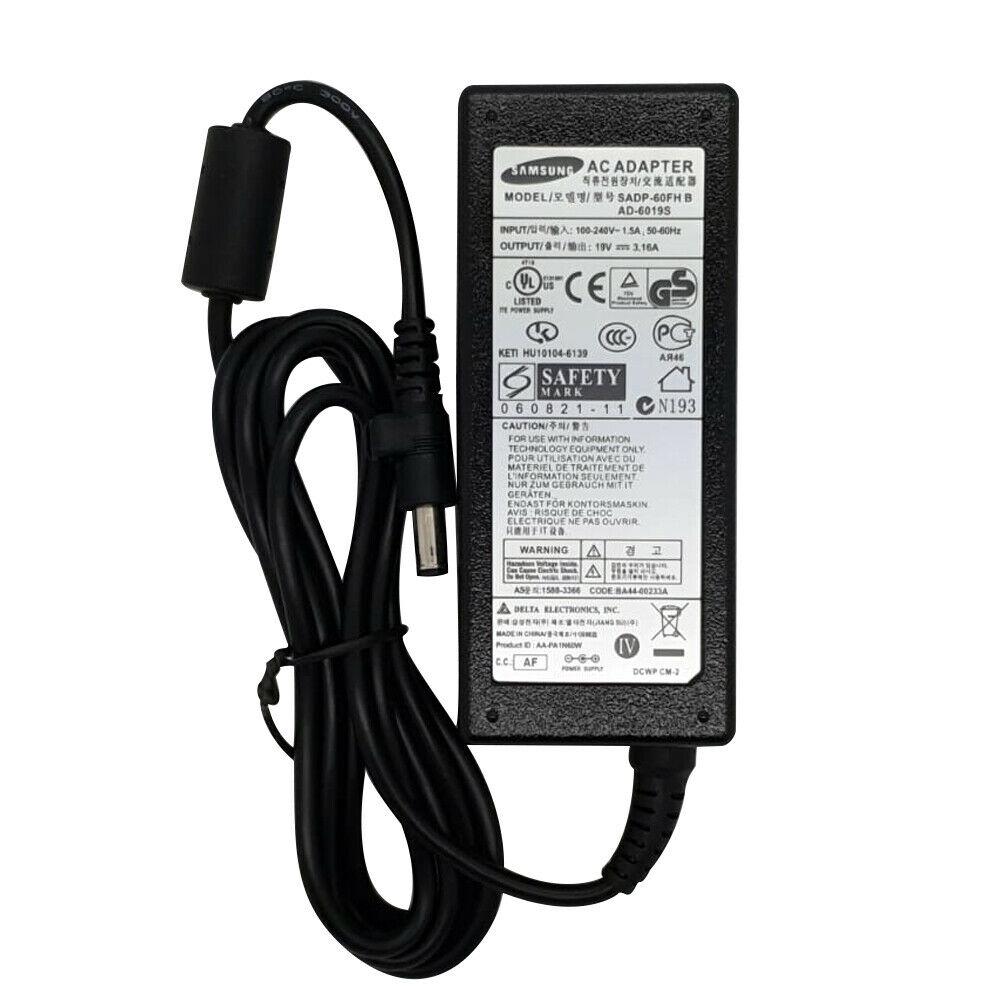 อะแดปเตอร์ Samsung 19v 3.16 A 60 W sadp-6019 S Laptop Battery Charger / AC Adapter