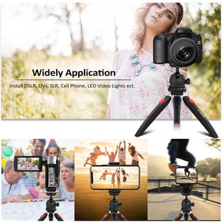 Ready stock☆Andoer Mini Tabletop Tripod Phone Camera Tripod Removable Ball Head Portable Foldable with 1/4" Mounting Screw for DSLR/Mirrorless Cameras DV  LED Video Light