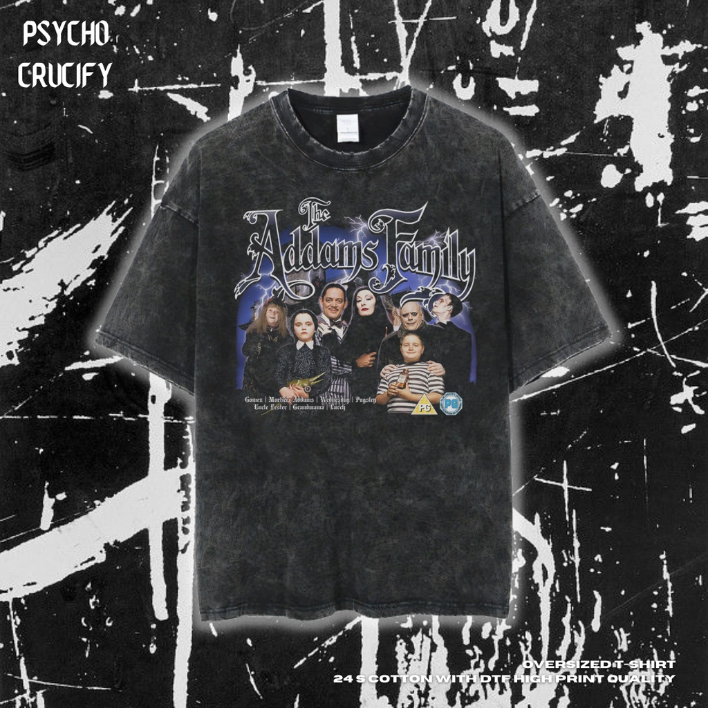 เสื้อยืดโอเวอร์ไซส์เสื้อยืด-ขนาดใหญ่-พิมพ์ลาย-psycho-crucify-the-addams-family-หินล้างทําความสะอาด-เสื้อยืด-พิมพ์ลาย