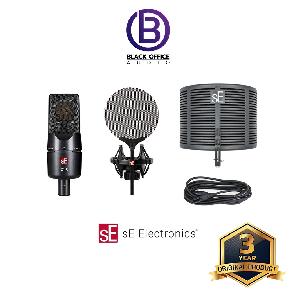 se-electronics-x1-s-studio-bundle-ชุดไมค์คอนเดนเซอร์-ไมค์อัดเสียง-condenser-microphone-blackofficeaudio