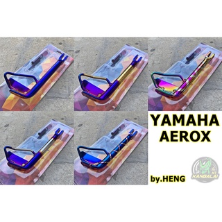 ขาตั้งข้าง+สปริง AEROX ไทเททอง/ไทเทเงิน/ไทเท/ไทเทลาย/รุ้งลาย HENG THAILAND