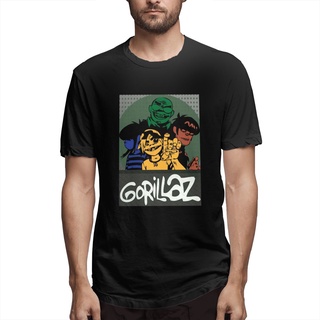 เสื้อยืดพิมพ์ลายแฟชั่น เสื้อยืดแขนสั้น พิมพ์ลายอนิเมะ Gorilaz Rock Band Music แฟชั่นสําหรับผู้ชาย 2022