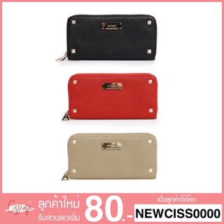 MNG กระเป๋าสตางค์ รุ่น pin saffiano leather wallet