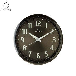 DOGENI นาฬิกาแขวน รุ่น WNP004GY นาฬิกาแขวนผนัง นาฬิกาติดผนัง นาฬิกาพรายน้ำ ตัวเลขเรืองแสง เข็มเดินเรียบ Dekojoy