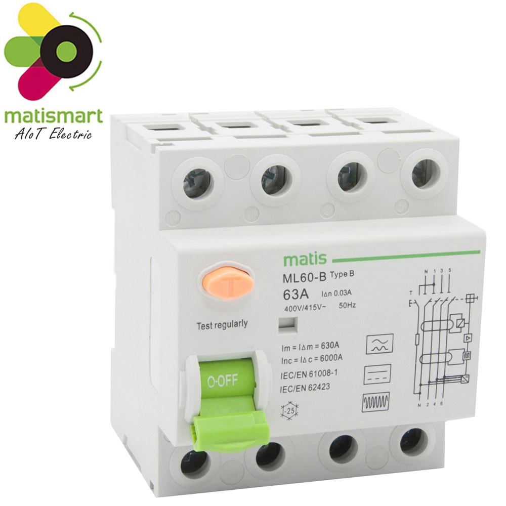 matismart-ml60-b-4p-30ma-25a-type-b-earth-leakage-circuit-breaker