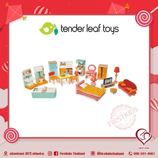 Tender Leaf Toys Townhouse Furniture Set ชุดเฟอร์นิเจอร์ทาวเฮ้าส์ #firstkids#ของใช้เด็ก#ของเตรียมคลอด