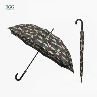 BGG camouflage auto open big size windproof walking umbrella ร่ม ร่มยาว อัตโนมัติเปิด ขนาดใหญ่ ต้านลม ลายทหาร (WA1045)