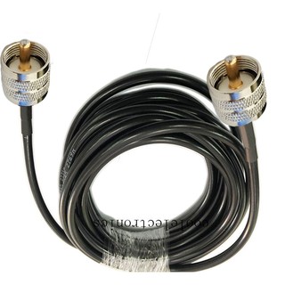 Uhf Pl 259 Male To Uhf Male Rf Lmr 195 Coaxial Coax 50ohm 1m 2 M 3 M 15 M 5m