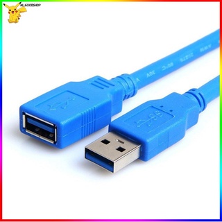 Agsp  สายต่อ เพิ่มความยาว สาย USB 3.0 แรง เร็วเต็มสปีด ยาว 0.5m สีฟ้า หัว ผู้-เมีย