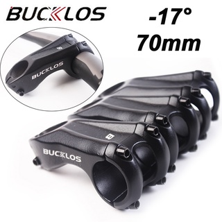 Bucklos คอแฮนด์รถจักรยาน โลหะผสมอลูมิเนียม 70 มม. 17 องศา