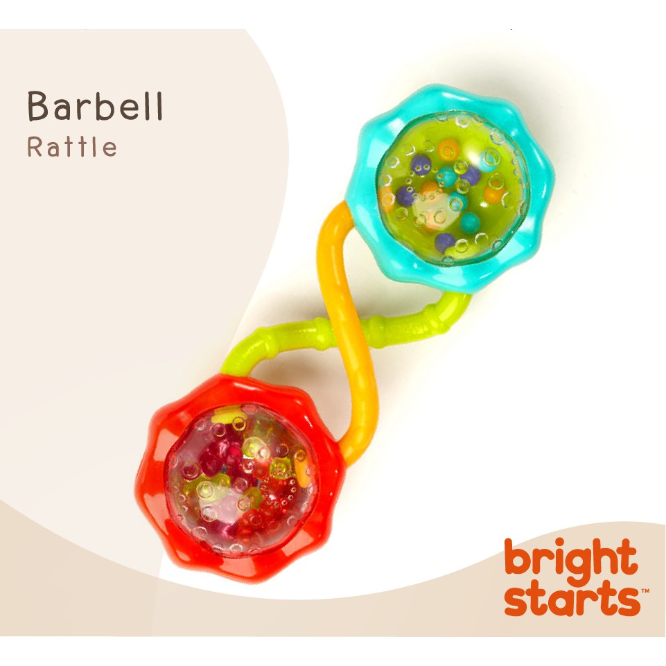 ของเล่นเด็ก-ของเล่นเขย่า-bright-starts-barbell-rattle-เสริมสร้างพัฒนาการ