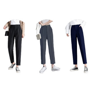 กางเกงขายาวผู้หญิง [S-5XL] Billie Slim Pants(ใส่โค้ดISSA13MAR ลด 130)ผ้าไอวี่ ผ้านุ่ม ใส่สบาย รุ่นนี้ใส่แล้วดูดี