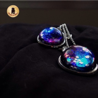 Galaxy necklace glow indark by chocolate_save_theday