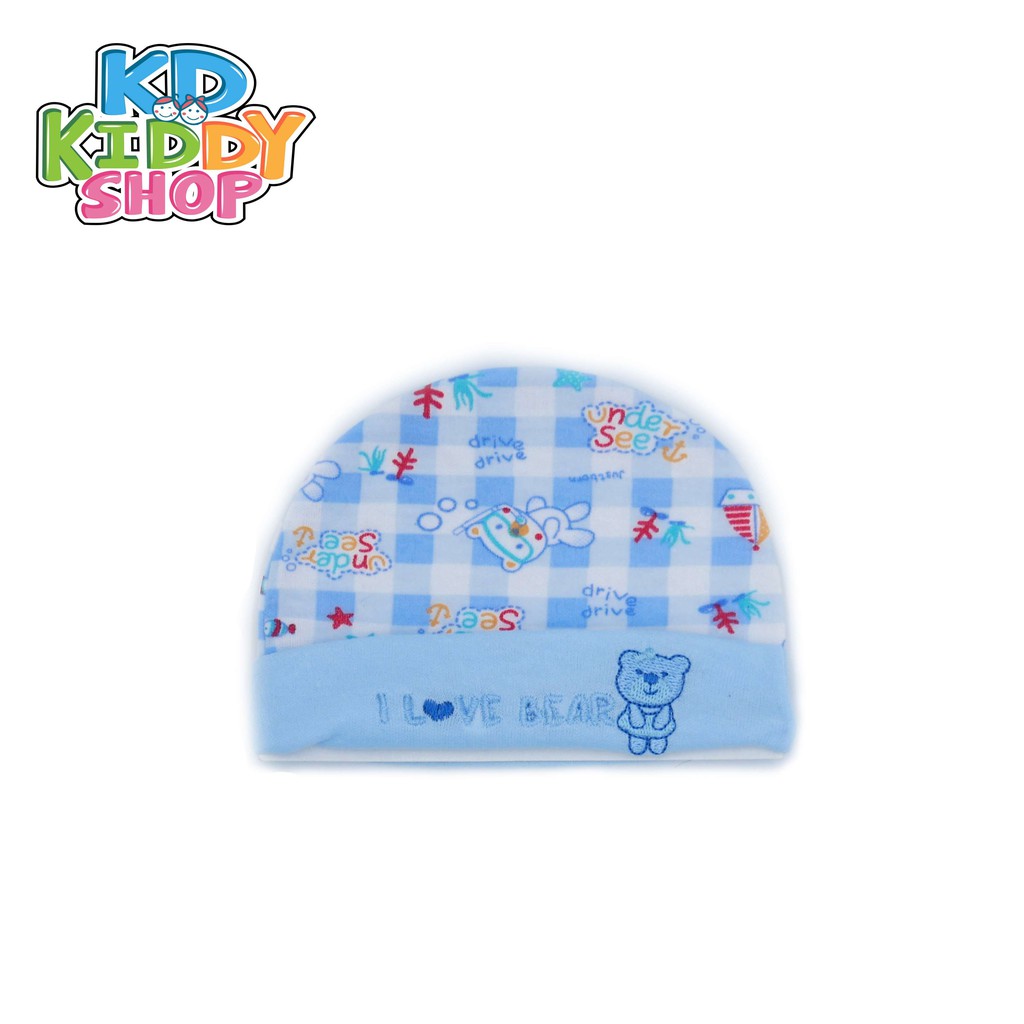 ภาพหน้าปกสินค้าลด 0.-  หมวกเด็กแรกเกิด ลายพิมพ์ คละลาย เลือกสีได้ จากร้าน kd_kiddy_shop บน Shopee