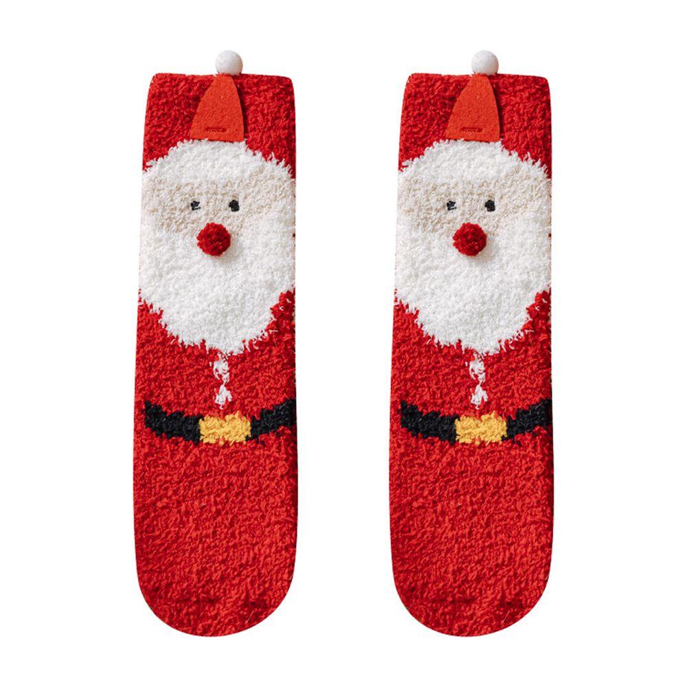 expen-ถุงเท้า-ผ้ากํามะหยี่-ลายการ์ตูนซานตาคลอส-สโนว์แมน-เรียบง่าย-สําหรับผู้หญิง