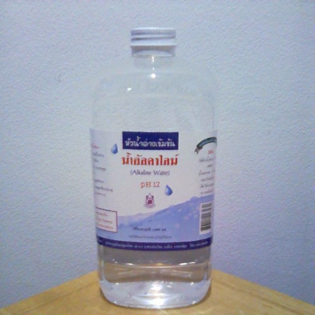 ราคาและรีวิวหัวน้ำด่างเข้มข้น​ น้ำอัลคาไลน์​ (AlkaLine​ Water) pH12 1,000 มล.