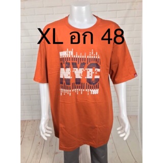 เบอร์ xl เสื้อยืดคนอ้วน แขนสั้น 100 โล สบาย ๆ เสื้อคนอ้วน