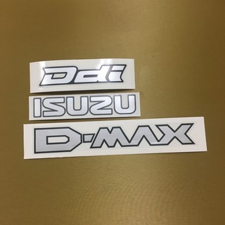 สติ๊กเกอร์* ติดฝาท้าย ISUZU D-MAX Ddi  ปี 2012 ราคาต่อชุด  ( 1 ชุดมี 3 ขิ้น )