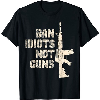 2020 2021 New Summer Tee Ban Idiots Not Guns T-Shirt Patriot 2Nd Amendment Pro Guns Arms Tee Best Sale For Men Clothing