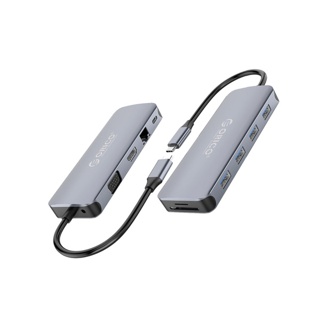 ORICO MC-U111P Multi-Port Type-C Hub 11 in 1 Docking Station โอริโก้ ฮับ USB Type-C มัลติพอร์ต 11 in 1 Grey