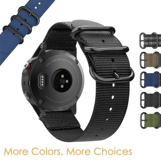 ภาพหน้าปกสินค้า22mm Premium Nato Nylon Strap 3 Ring Watch Band for Garmin Fenix 6 5 /Instinct / Forerunner 935 945 with Tools For Garmin s60 ที่เกี่ยวข้อง