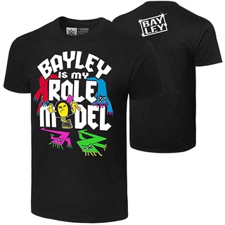 ราคาระเบิดSpeed man ผู้ชายและผู้หญิง WWE Bayley Bayley Is My Role Model Authentic T-Shirt discountS-3XL