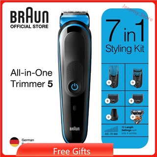 สินค้า Braun ปัตตาเลี่ยนตัดผมไร้สาย ชาร์จได้ 7-in-1 สําหรับผู้ชาย MGK3245