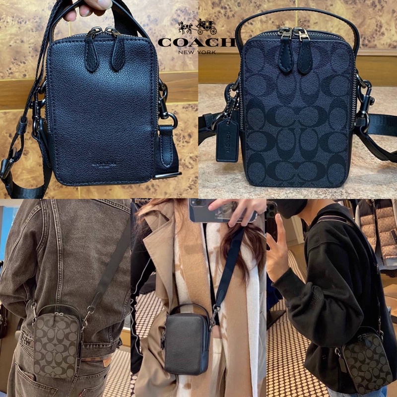 COACH TOP HANDLE CROSSBODY IN SIGNATURE CANVAS (C3146) Shopee Thailand