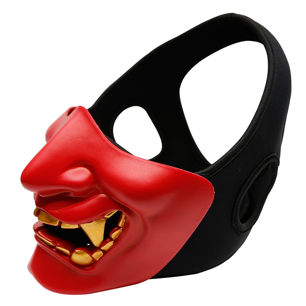 mask-หน้ากาก-oni-giant-โอนิ-ยักษ์ญี่ปุ่น-ninja-นินจา-ซามูไร-samurai-ตํานานอสูรกาย-วัสดุ-ไฟเบอร์กลาส-หมวก-marvel-dc-hat