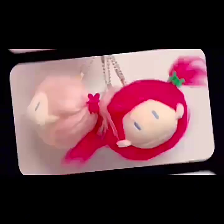 น่ารักball-headผ้าฝ้ายทอดตุ๊กตาจี้ตุ๊กตาพวงกุญแจของขวัญวันเกิดสำหรับผู้หญิง-fe