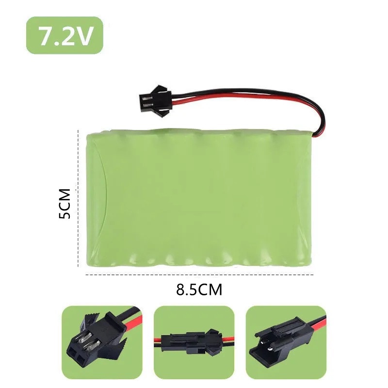 แบตเตอรี่-ถ่านชาร์จแบตเตอรี่รถบังคับ-7-2v-แบบ2สาย-sm