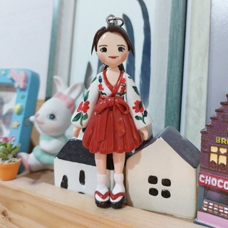 พวงกุญแจดินปั้น  8 cm ส่งรูปถ่ายเป็นแบบได้ 💖