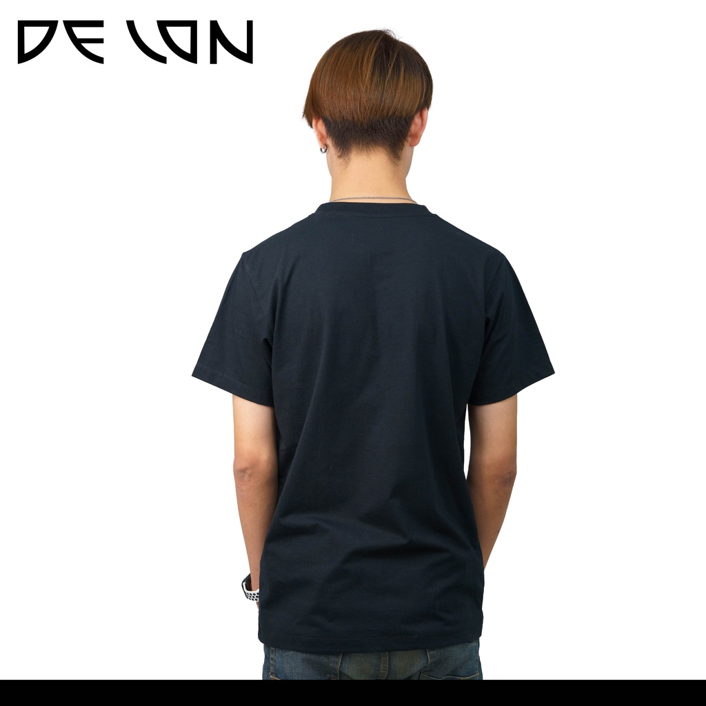delon-เสื้อยืดat53149-คอกลม-แขนสั้น-unisex-พิมพ์ลาย-เสื้คู่-ผ้าคอตตอน-สวมใส่สบาย