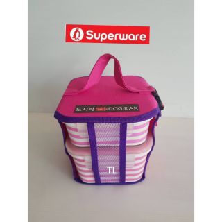 Superware  กล่องใส่อาหาร ดูซิรัก (ชมพู)ชุดละ650ลด 430บาท