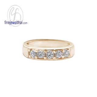 Finejewelthai-แหวนเพชร-แหวนเงิน-เพชรสังเคราะห์-เงินแท้925-Diamond-CZ-Silver-Ring-R1003cz-g/ pg