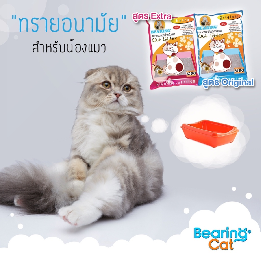 bearing-cat-litter-ทรายแมว-ทรายแมวแร่ภูเขาไฟ-ทรายอนามัย-สำหรับแมว-กำจัดกลิ่นได้ทันที-จับตัวเป็นก้อนทันที-3-kg