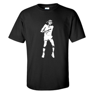 แฟชั่น Tee_home/Bjorn Borg Wimbledon ตํานานเทนนิสผู้ชายเสื้อยืดแขนสั้นฮิปฮอปฮิปสเตอร์ @D+