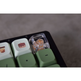 (พร้อมส่งในไทยไม่ต้องรอ) keycap โปร่งใส วัสดุดี งานสวย ไฟลอด