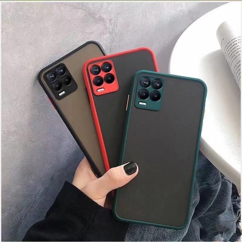 ส่งจากประเทศไทย ขอบสีผิวด้าน Case Realme 8 5g เคสกันกระแทก ขอบนิ่ม 